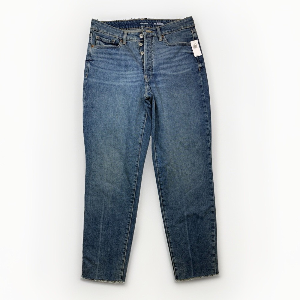 Old Navy Curvy O.G. Straight Womens Size 6 Tall High-Rise Button Fly Denim Jeans